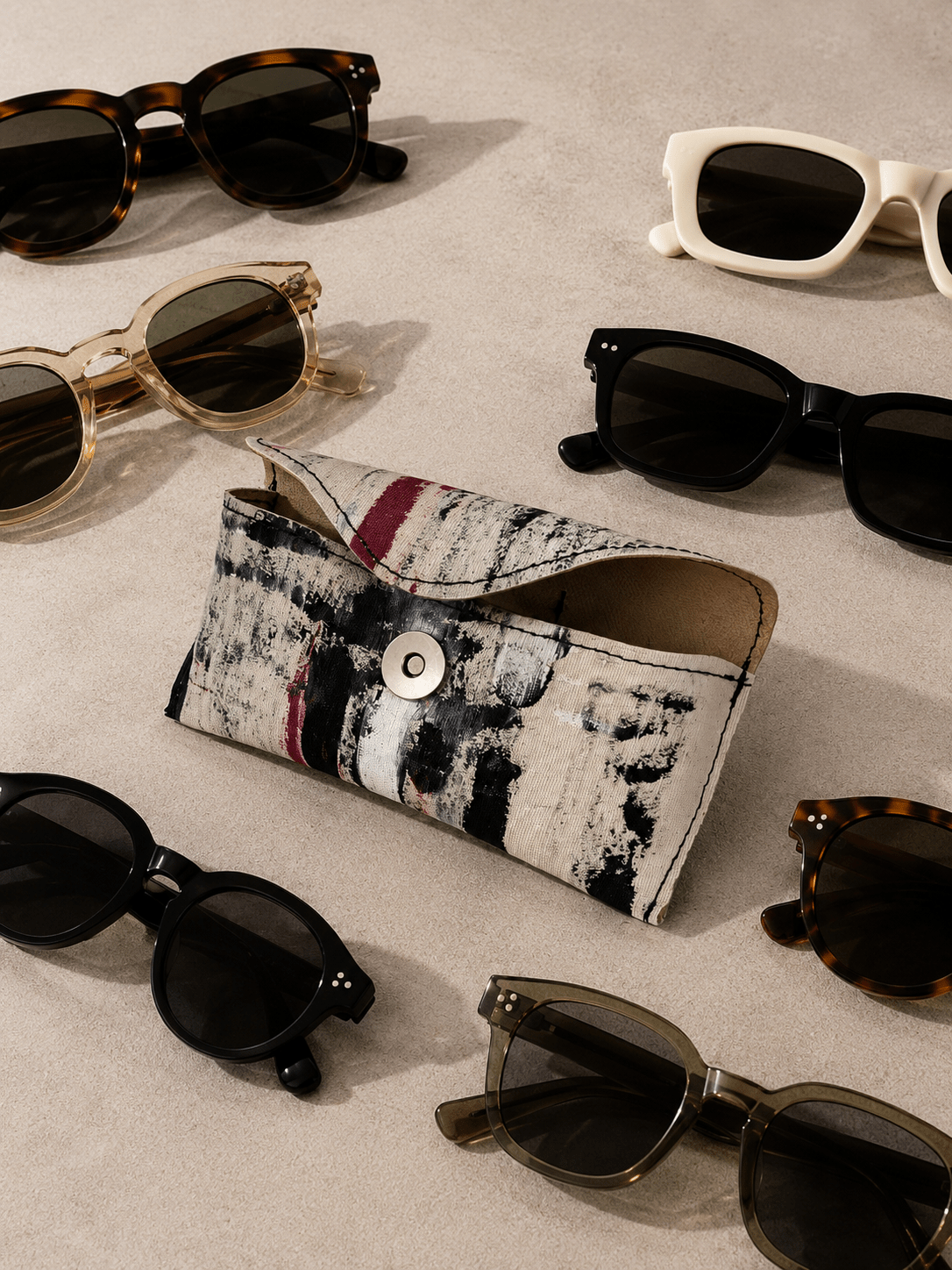 Funda de gafas orbanak granate - HARTARA