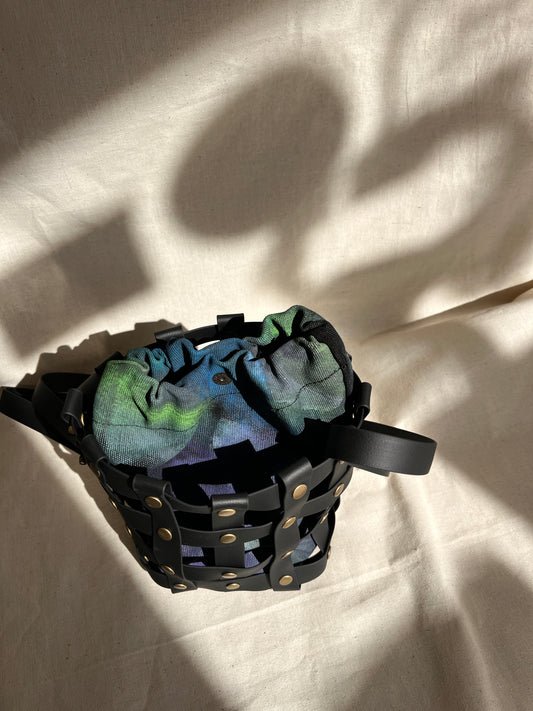 Bombonera negra bulkadak azul