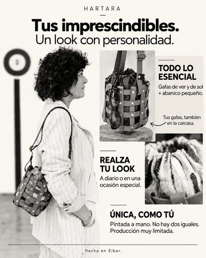 Bombonera negro Lienzo - HARTARA
