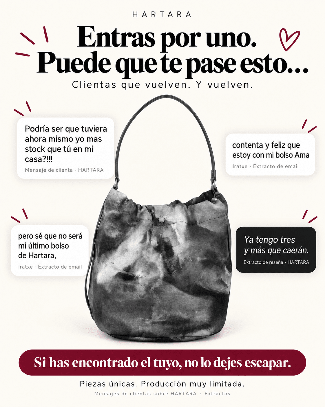 Bolso Ama Lienzo - HARTARA