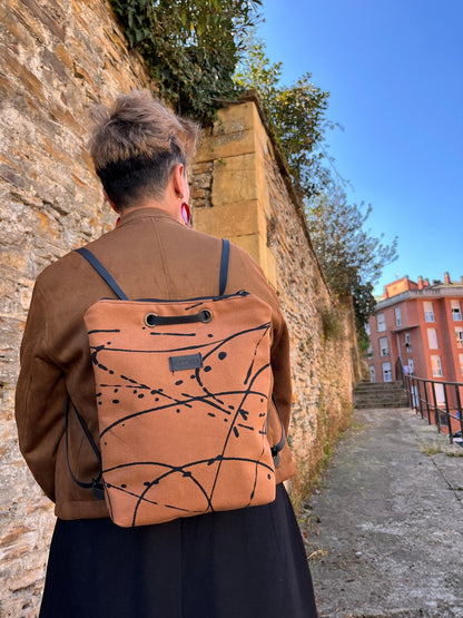 BOLSO-MOCHILA ARAS sustraiak marron - HARTARA