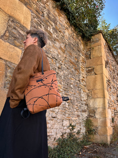 BOLSO-MOCHILA ARAS sustraiak marron - HARTARA